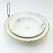 #KK7243-WT; Ceramic deep plate 9 inches