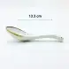 #KK8158-WT; Ceramic soup spoon