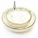 #KK8196-WT; Ceramic 12.5cm round plate