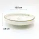 #KK8196-WT; Ceramic 12.5cm round plate