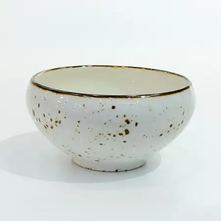 #KK8219-WT; Ceramic 4 inches bowl..