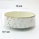 #KK8233-WT; Ceramic deep round 15cm bowl