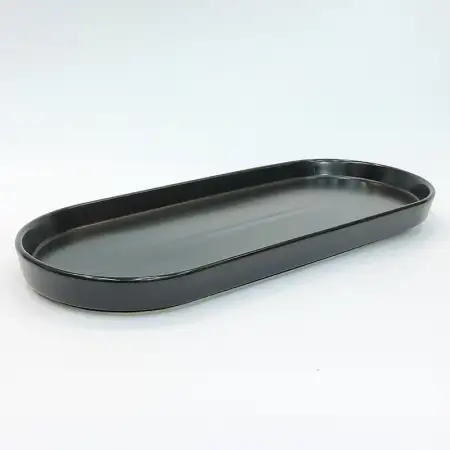 #KK8240-BK; Ceramic 11 inches plate..