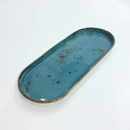 #KK8240-BL; Ceramic 11 inches plate..