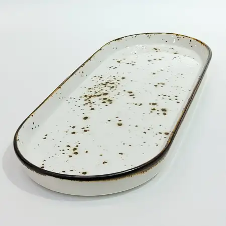 #KK8240-WT; Ceramic 11 inches plate..