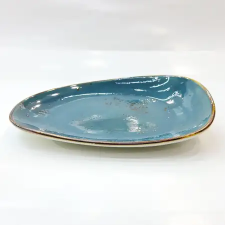 #KK8653-BL; Ceramic 8 inches plate..