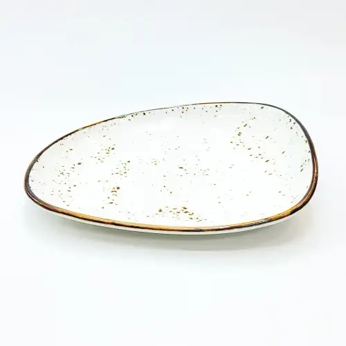 #KK8653-WT; Ceramic 8 inches plate