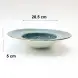 #KK9001-BL; Ceramic 8 inches pasta plate