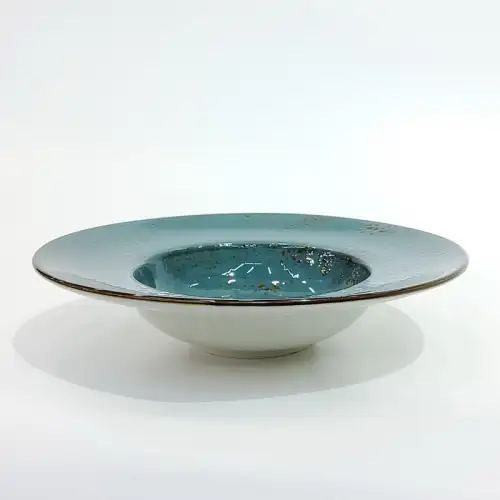 #KK9001-BL; Ceramic 8 inches pasta plate