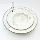#KK9001-WT; Ceramic 8 inches pasta plate