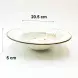 #KK9001-WT; Ceramic 8 inches pasta plate