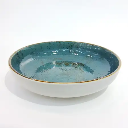 #KK9025-BL; Ceramic 10 inches deep round..