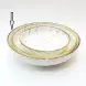 #KK9025-WT; Ceramic 10 inches deep round plate