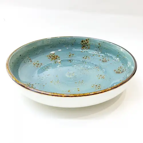 #KK9032-BL; Ceramic 9 inches deep plate