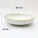 #KK9032-WT; Ceramic 9 inches deep plate