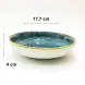 #KK9049-BL; Ceramic 7 inches round deep plate