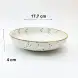 #KK9049-WT; Ceramic 7 inches round deep plate