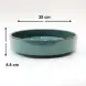 #KK9056-BL; Ceramic 10 inches round deep plate