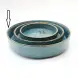 #KK9056-BL; Ceramic 10 inches round deep plate