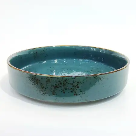 #KK9056-BL; Ceramic 10 inches round deep..