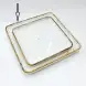 #KK9094-WT; Ceramic 10 inches square plate
