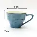 #KKW250-BL; Ceramic coffee cup with saucer 230ml