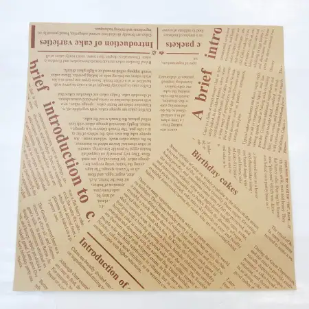 #KQ0176; Greaseproof paper 200pcs 22x22c..