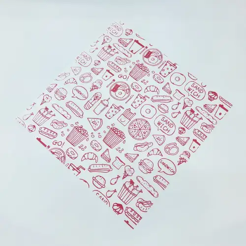 #KQ6603; Greaseproof paper 200pcs 22x22cm