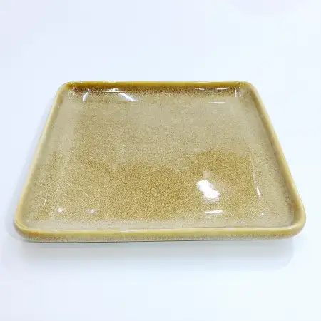 #KX9322; Ceramic 10 inches square plate..