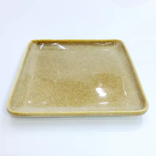 #KX9322; Ceramic 10 inches square plate