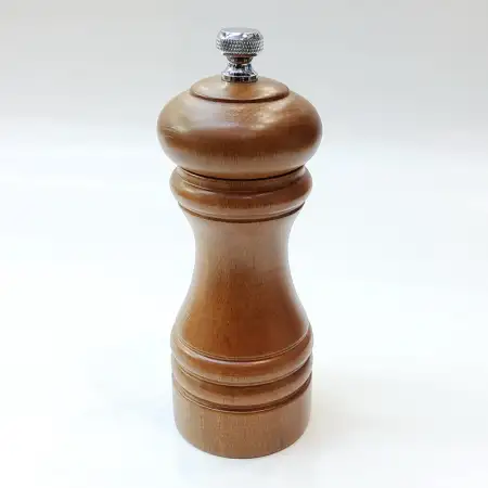 #MJPM5-BN; 5" wood pepper mill BN..