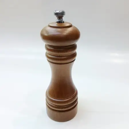 #MJPM6-BN; 6" wood pepper mill BN..