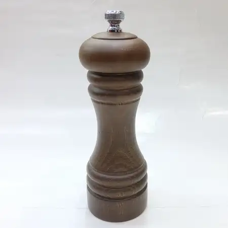 #MJSG6-CH-C; 6" wood salt grinder C..