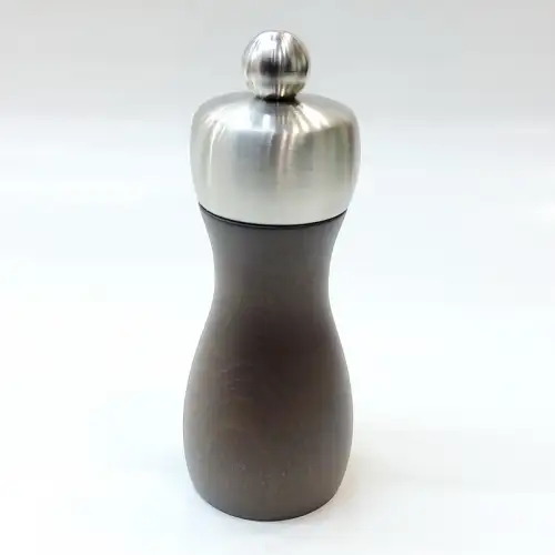 #MJSGS5-CH-C; 5" wood + stainless steel salt grinder Ceramic CH  