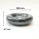 #NK-3274; Ceramic donut shape bowl 8 inches