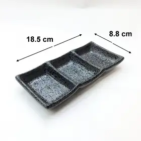#NK-3540; Ceramic sauce dish 1X3  #NK  