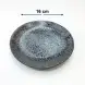 #NK-3847; Ceramic round plate 6.25 inches