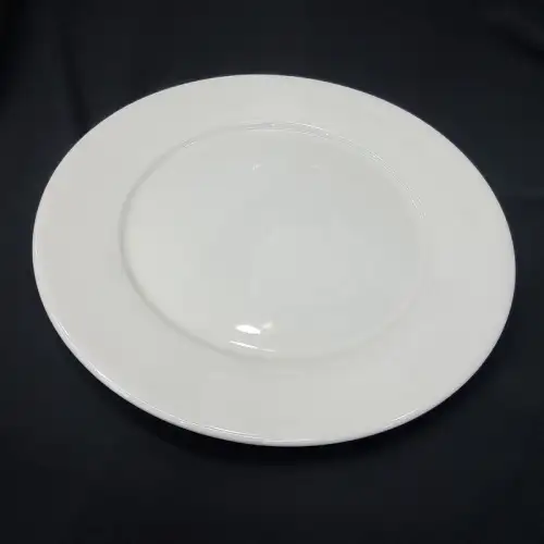 #CW9009; Ceramic round plate 10 inches White 