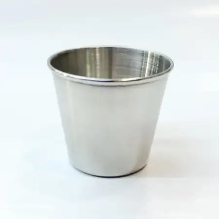#S4843; Stainless steel sauce dish 4.8cm..