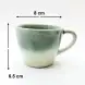#SA7630; Ceramic coffee cup with saucer 190ml