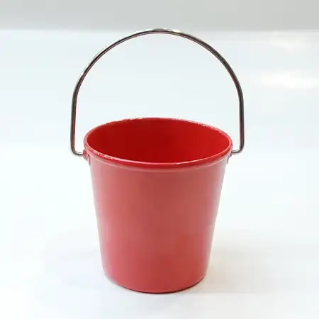 #SB4745-R;  Metal mini bucket - R..