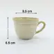 #SH0517; Ceramic coffee cup with saucer 180ml