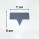 #SLT0705; Slate tag stands rectangular 1x6pcs