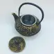 #SQ9207; Cast iron tea pot 0.9L #B+G #SQ9207; Cast iron tea pot 0.9L #B+G