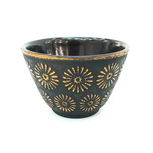 #SQ9214; Cast iron tea cup 120ml #B+G