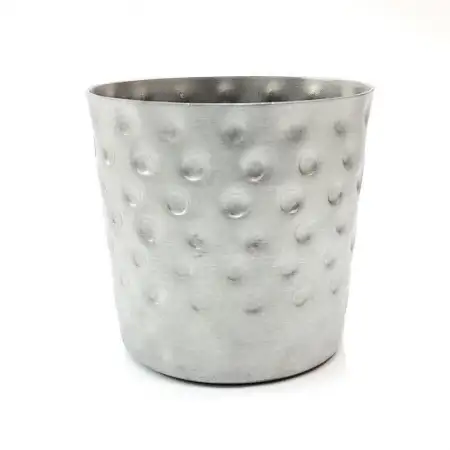 #SVH8V-C;  Fries cup hammered 8.4x8.2cm ..