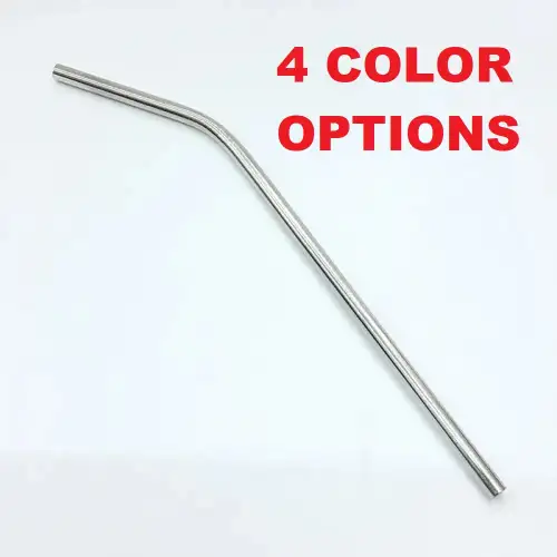 #SWXG6; Stainless steel straw bent 6mm