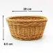 #WK211695-BG; PP rattan basket round 20cm