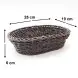 #WK251965-BN; PP rattan basket oval 25x19cm #WK251965-BN; PP rattan basket oval 25x19cm