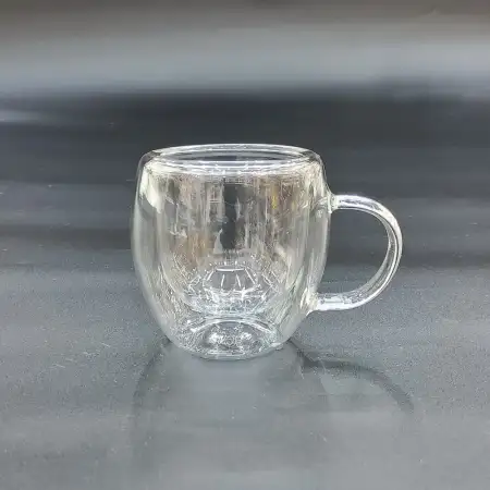 #WM0678; Double wall glass with handle 8..